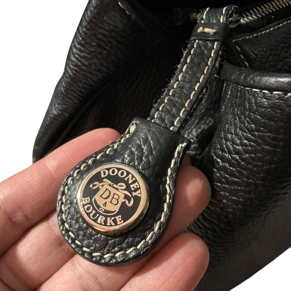 Dooney & Bourke Pebbled Leather All Weather Leather Bag/Satchel, Minimalist - Picture 5 of 14